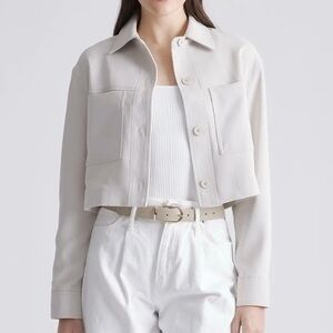 Quince Stretch Crepe Cropped Jacket